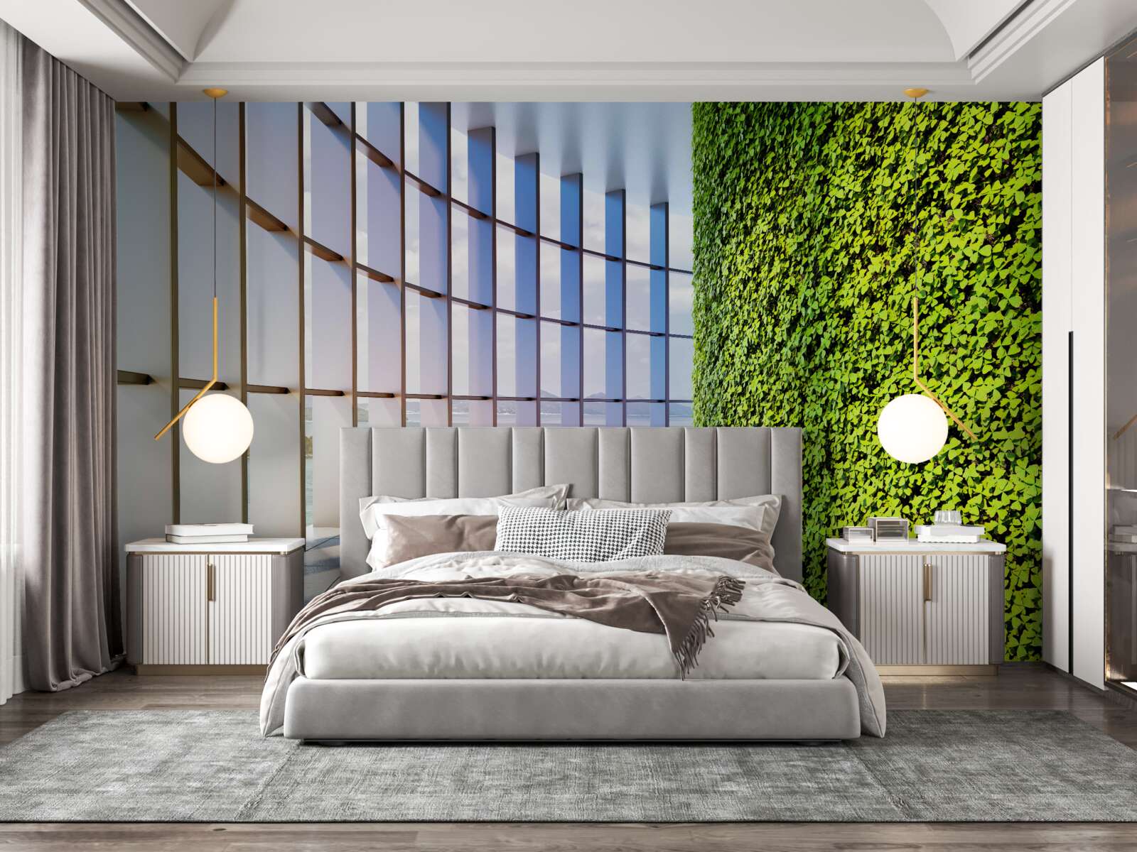 Fototapeta Ściana jest zielona