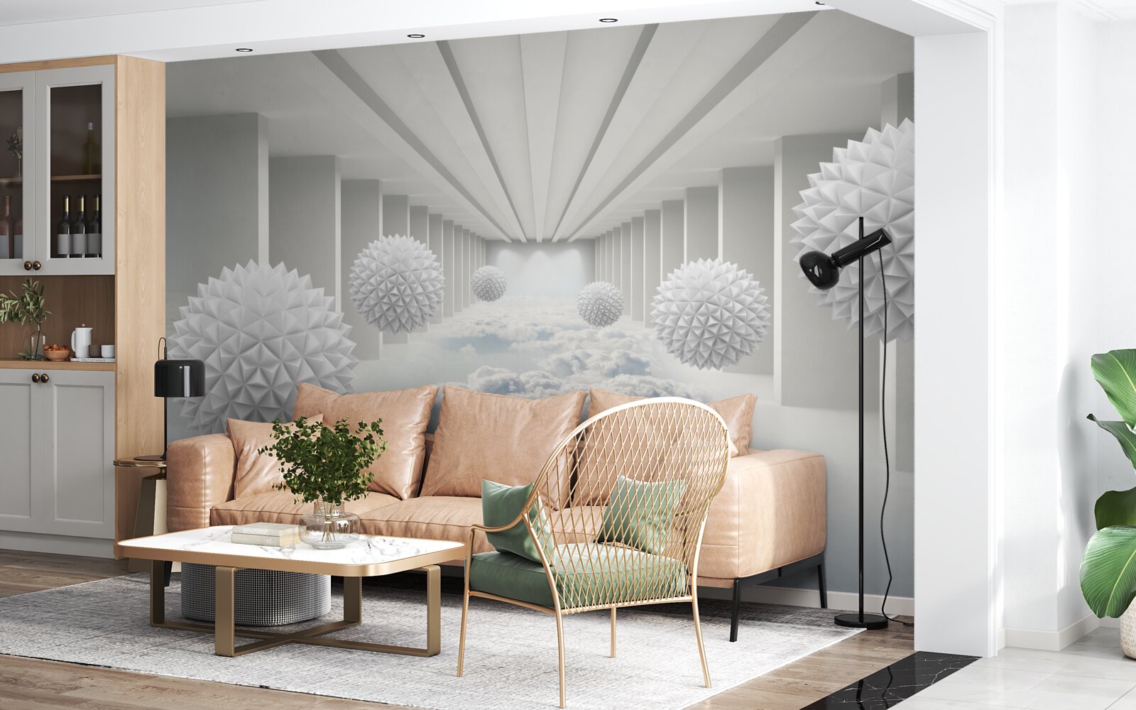 Fototapeta kule nad chmurami