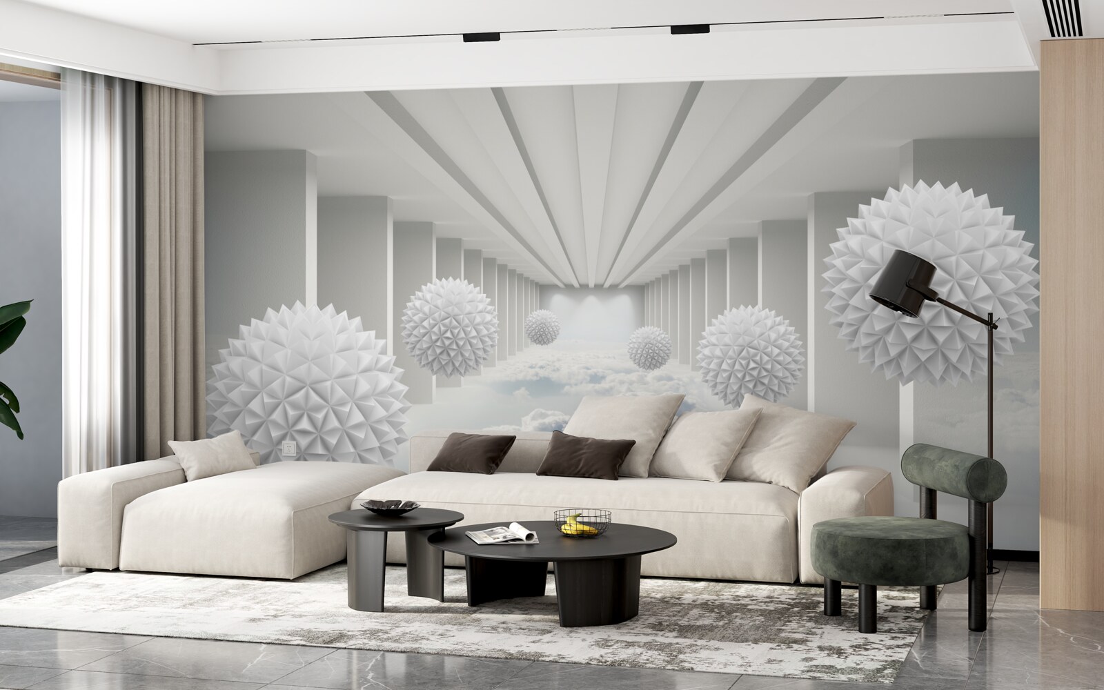 Fototapeta kule nad chmurami