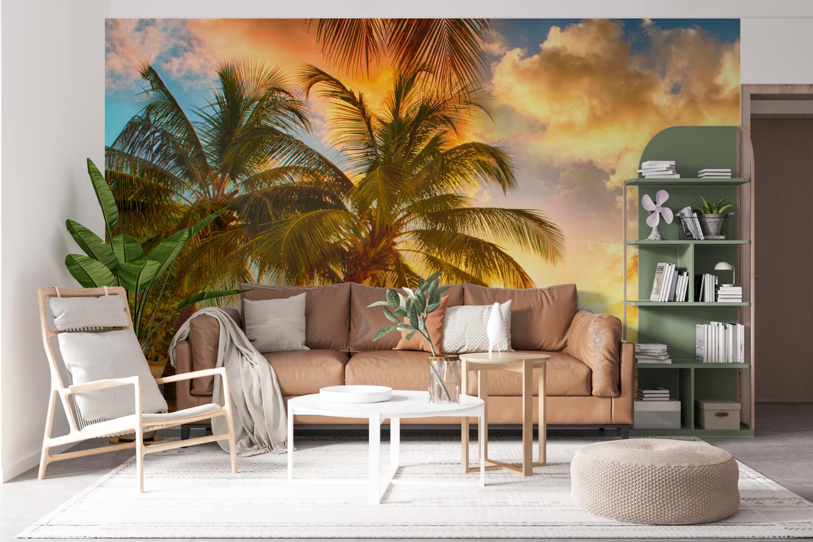 Fototapeta słońce zachodzi nad oceanem