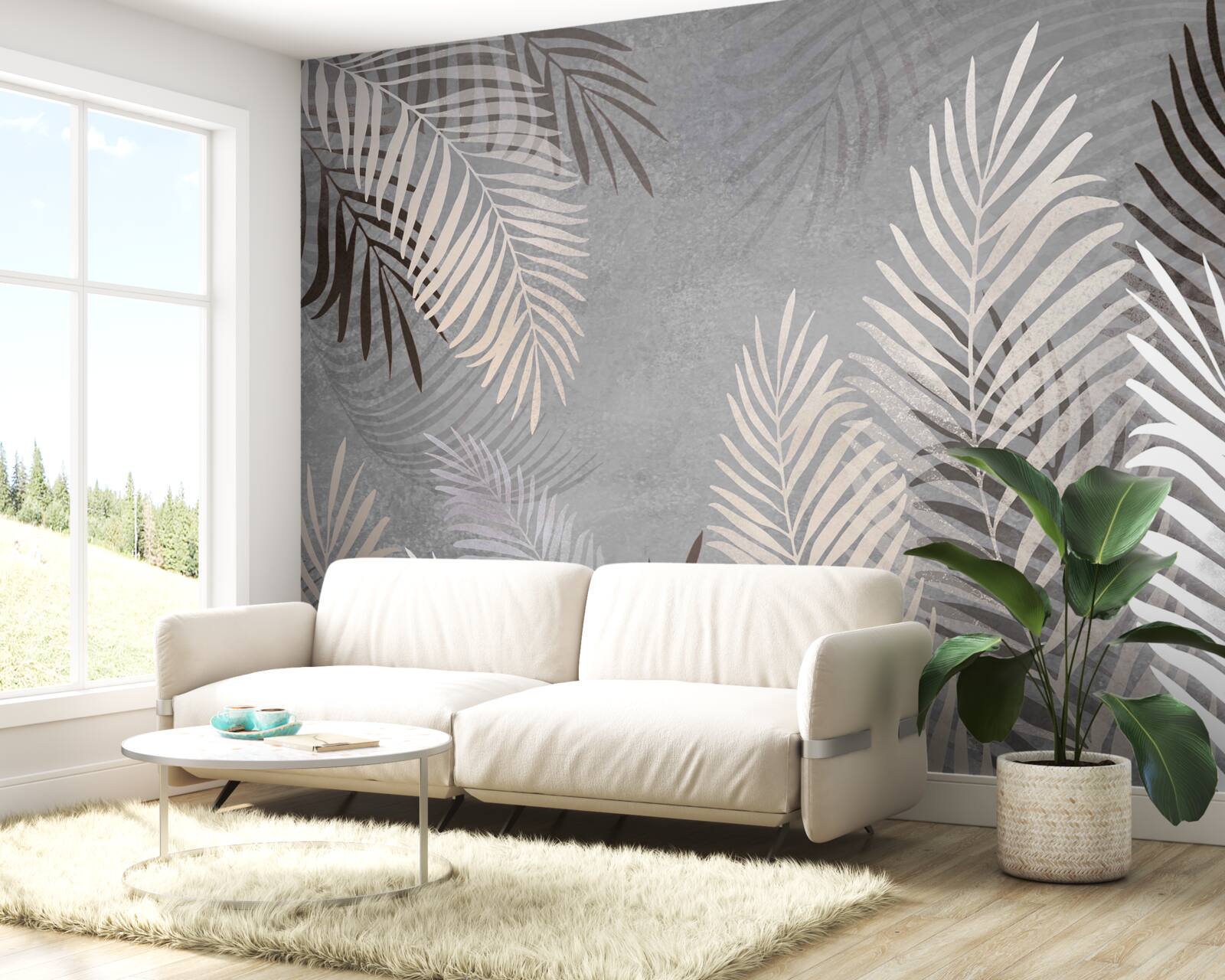 Fototapeta miękkie egzotyczne liście