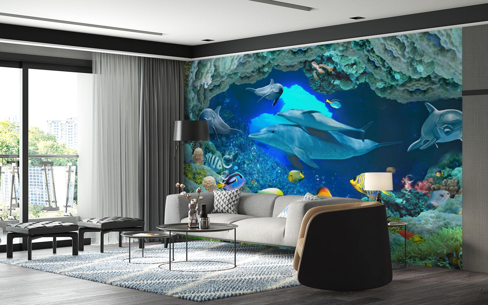 Fototapeta akwarium ścienne i słodkowodne