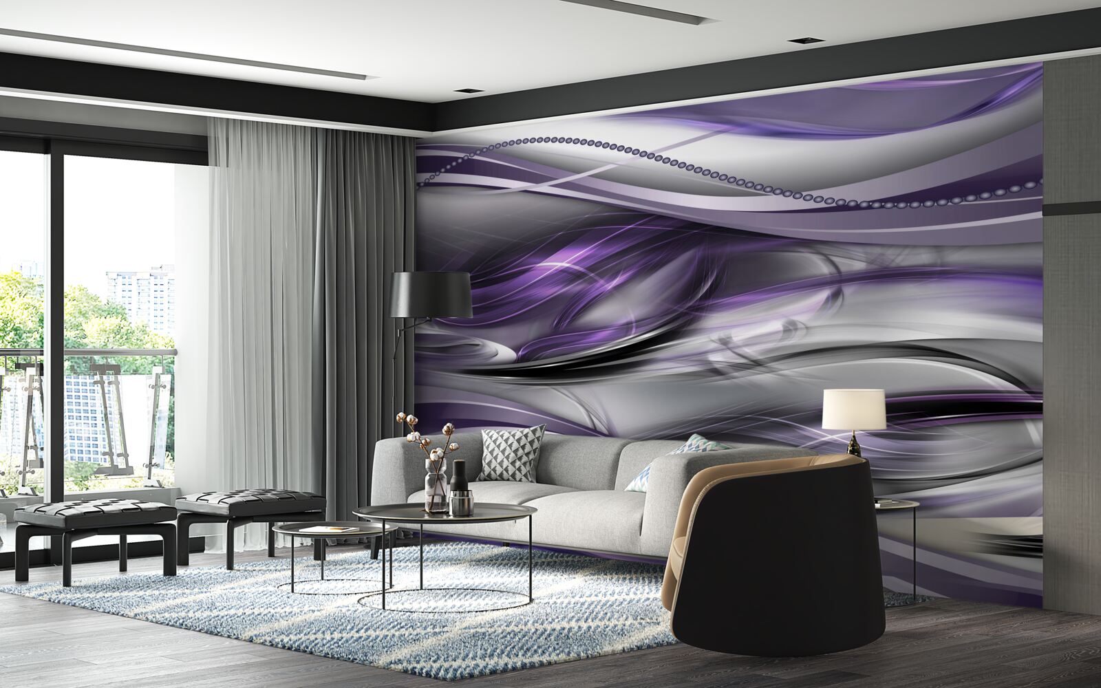 Fototapeta streszczenie fioletowy obraz