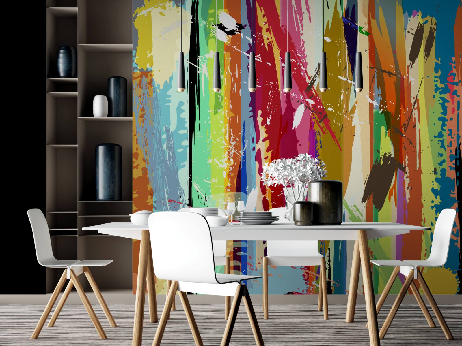 Fototapeta bogate kolory w pionie