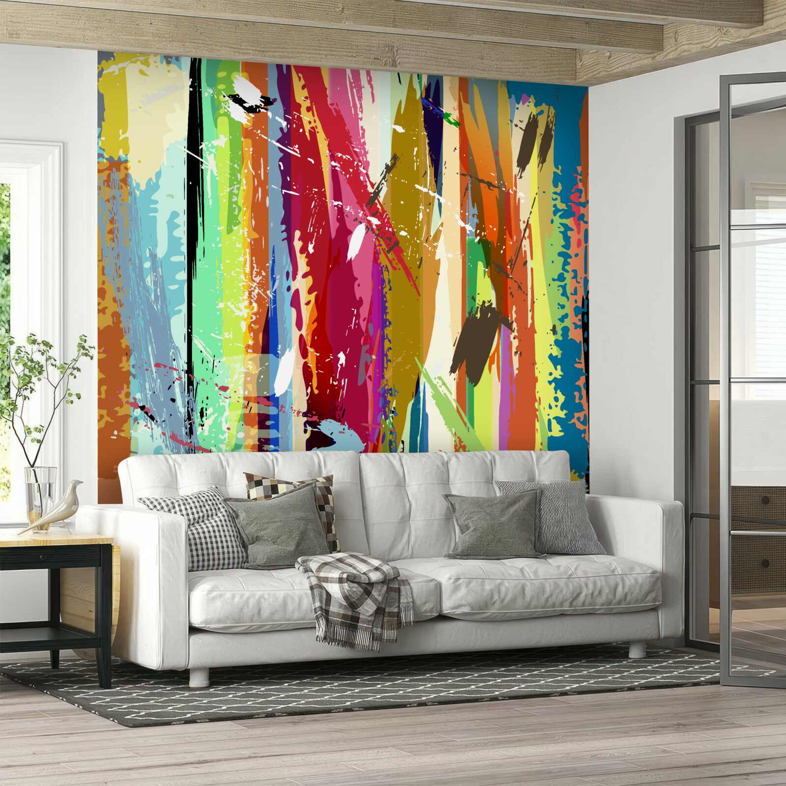 Fototapeta bogate kolory w pionie