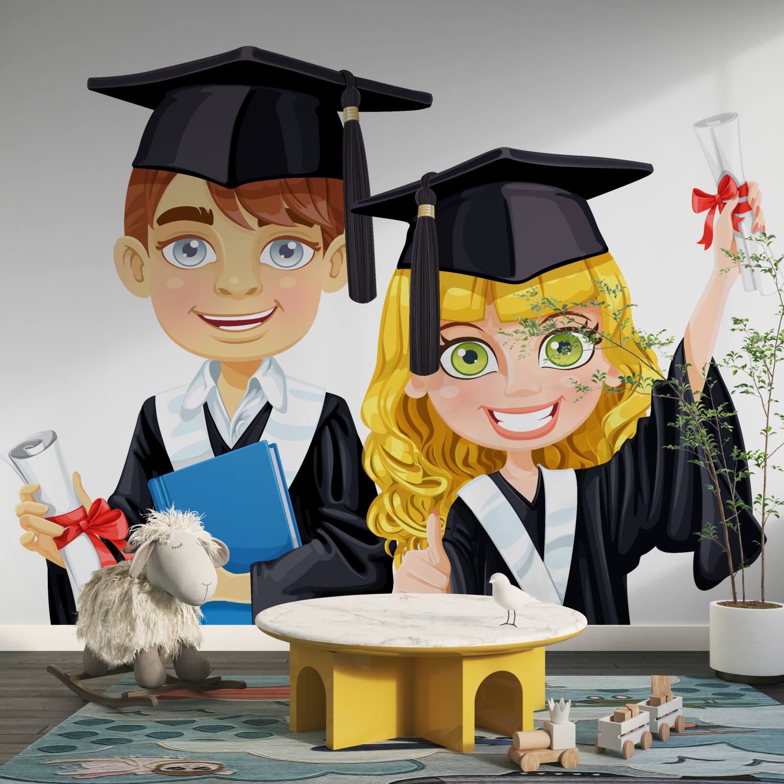 Fototapeta absolwenci-studenci