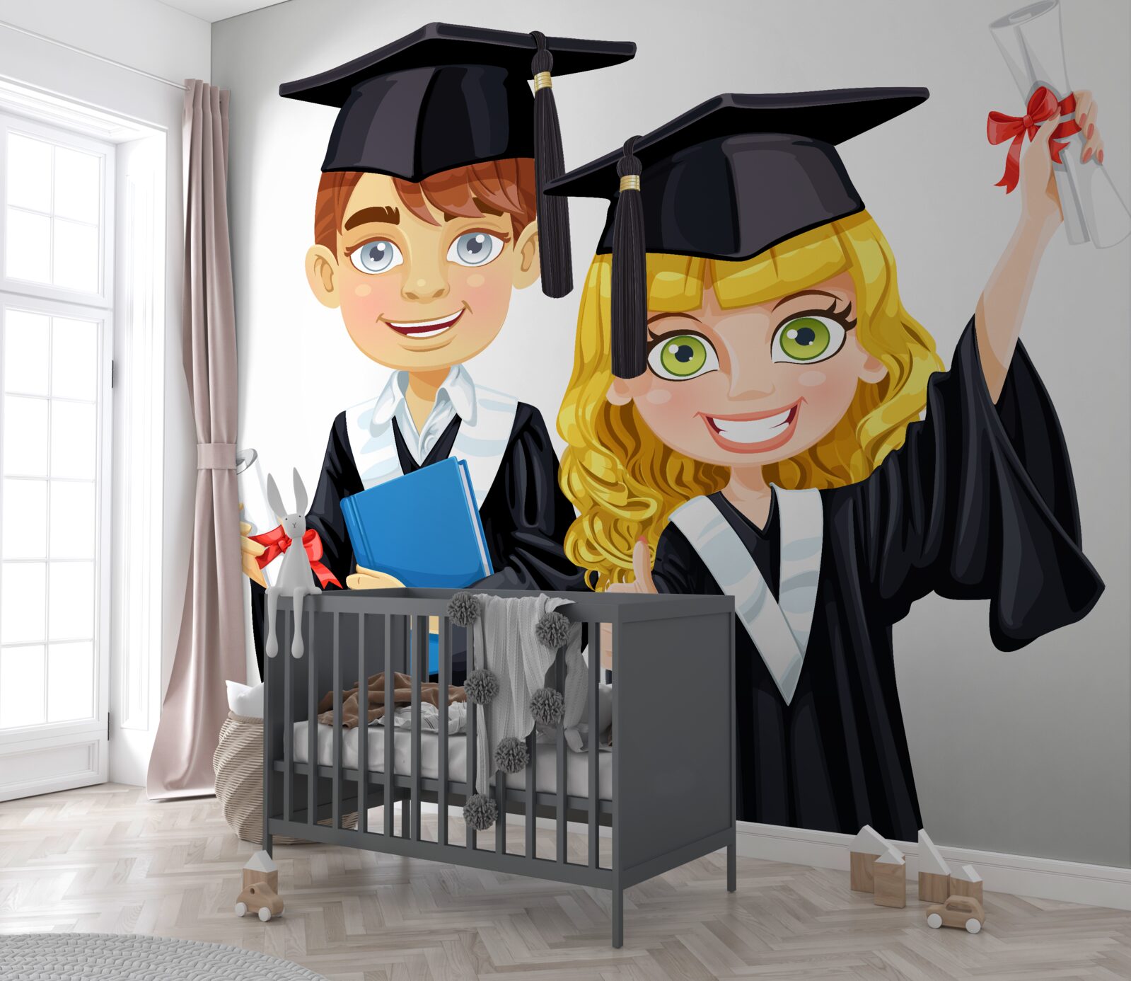 Fototapeta absolwenci-studenci