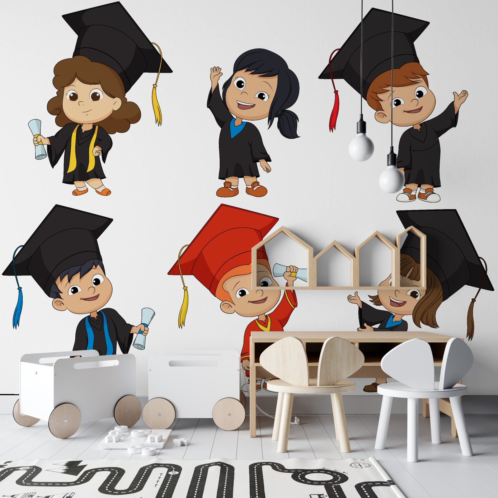 Fototapeta dzieci absolwentów