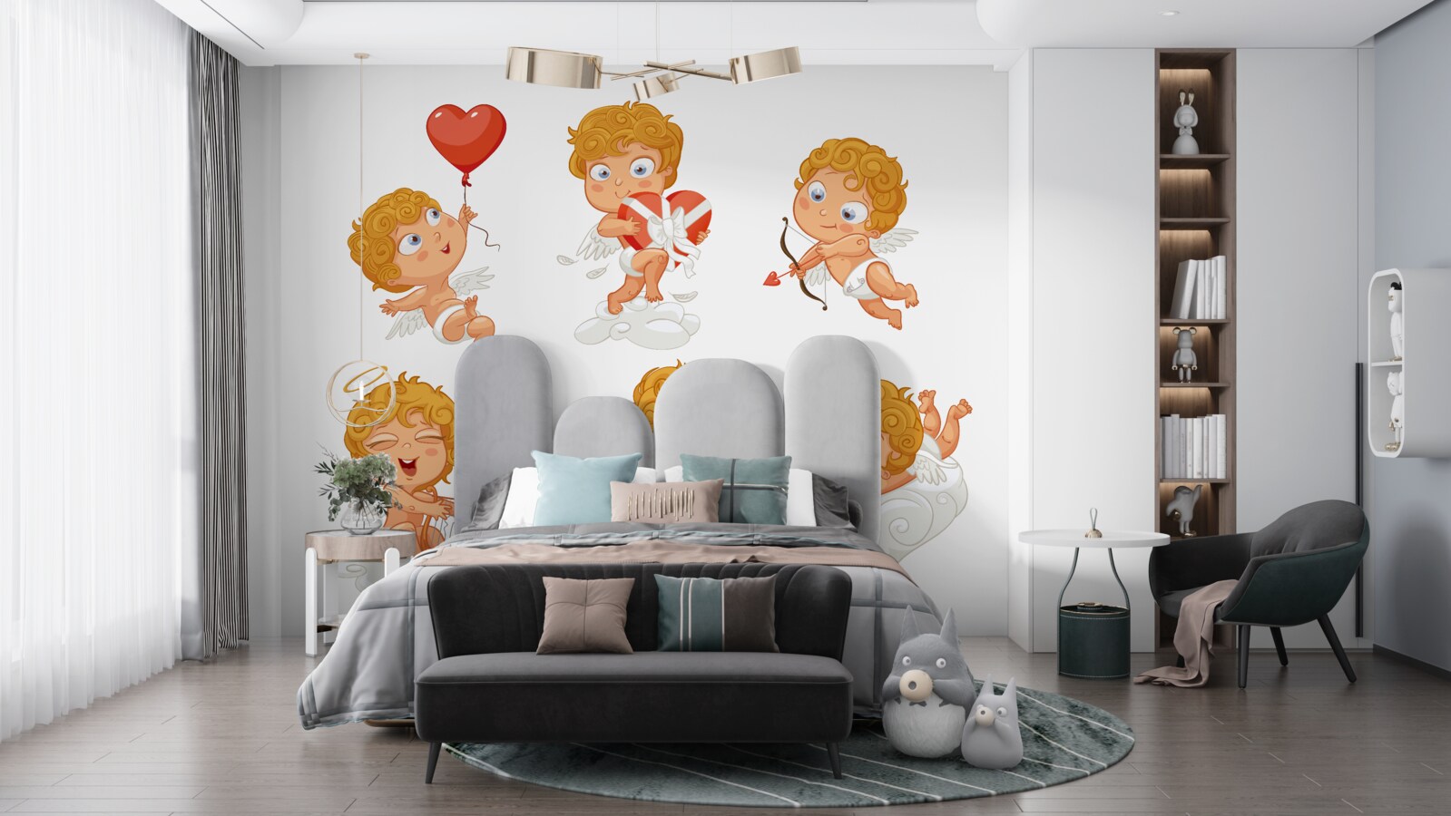 Fototapeta kupidyni są pasjonatami swoich zadań