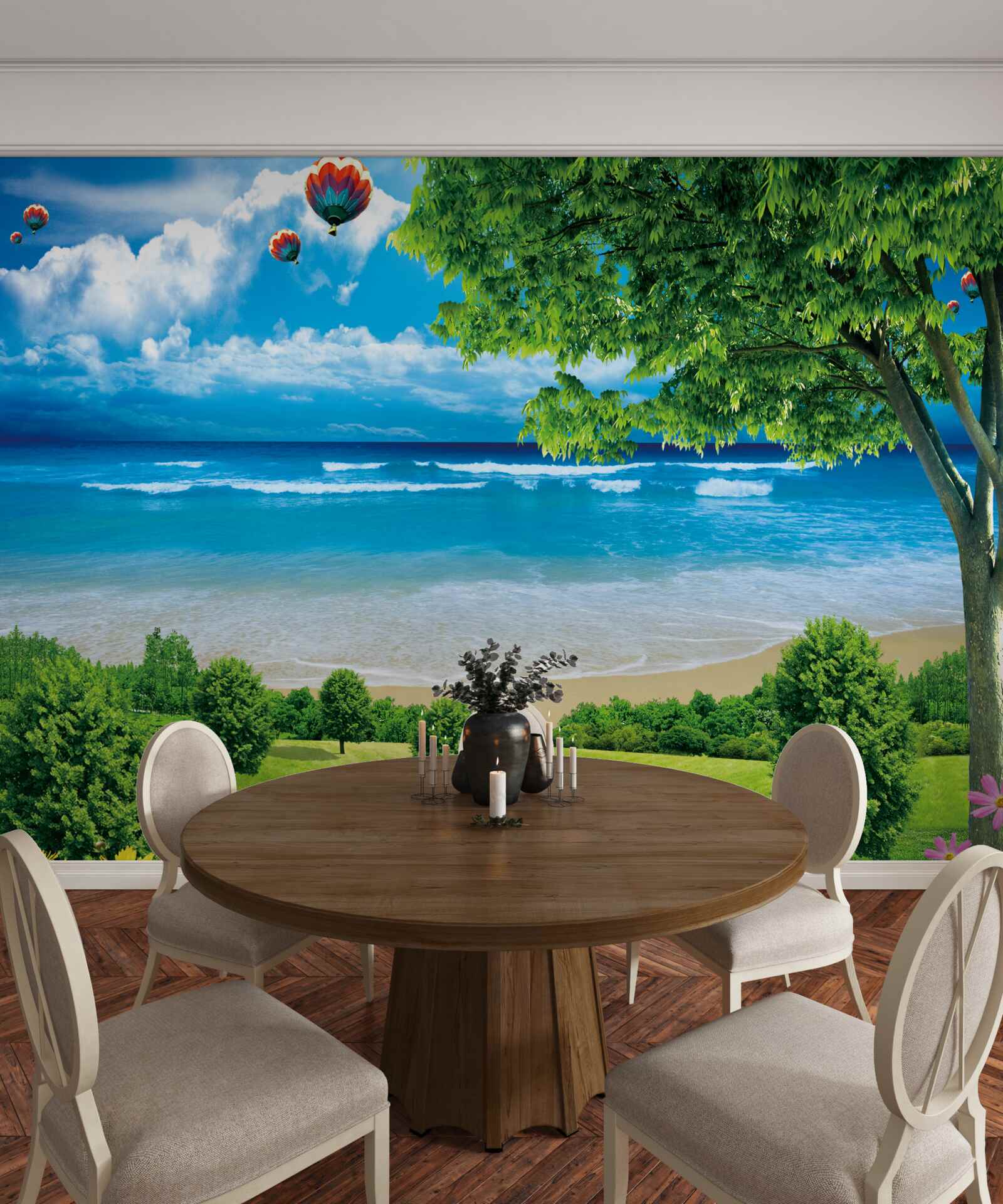 Fototapeta droga do idyllicznego wybrzeża