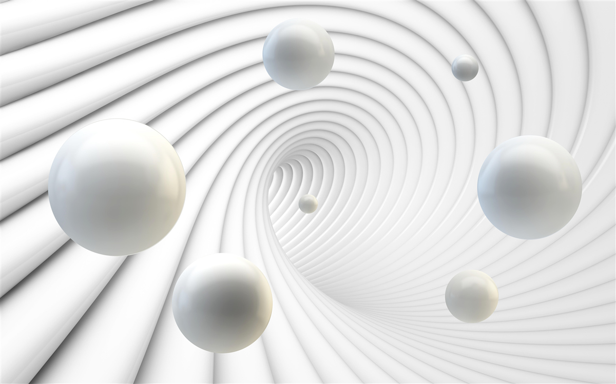 Fototapeta pływające koraliki w wirze