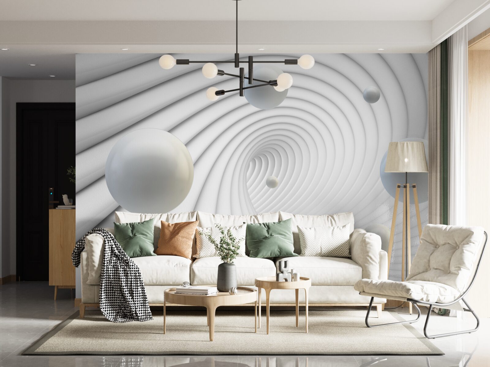 Fototapeta pływające koraliki w wirze