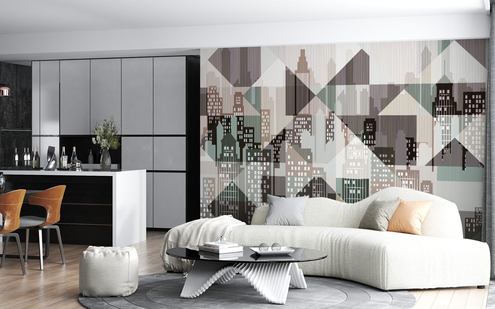 Fototapeta domy w stylu abstrakcyjnym