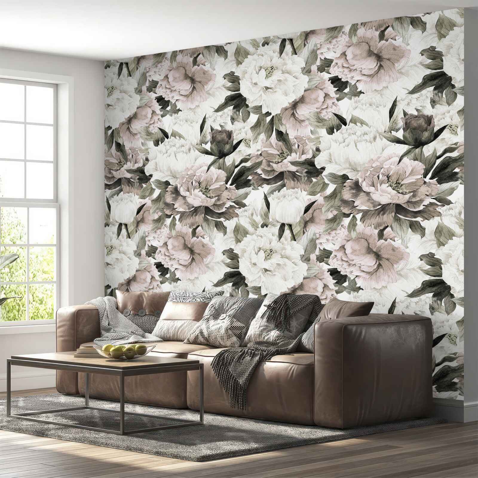 Fototapeta lekkie pąki w kompozycji kwiatowej