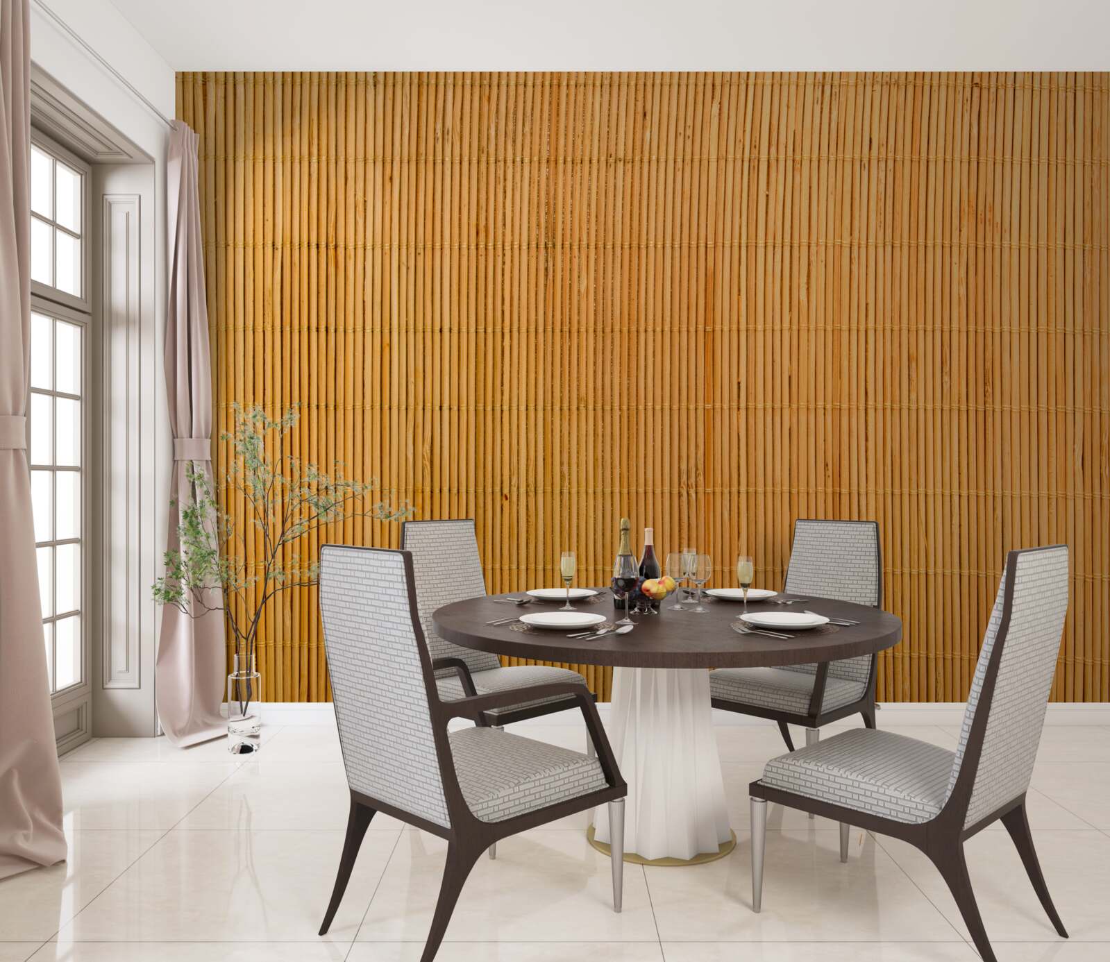 Fototapeta tabletka do serwowania bułek