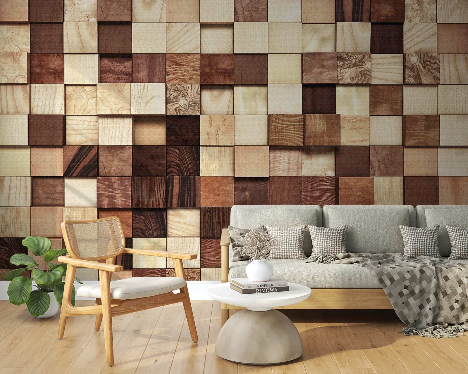 Fototapeta małe kwadraty w różnych kolorach