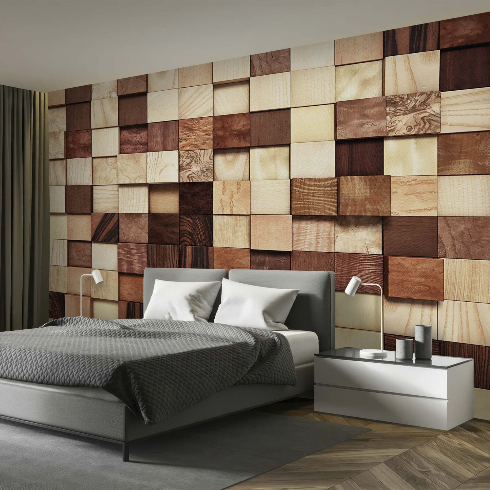 Fototapeta małe kwadraty w różnych kolorach