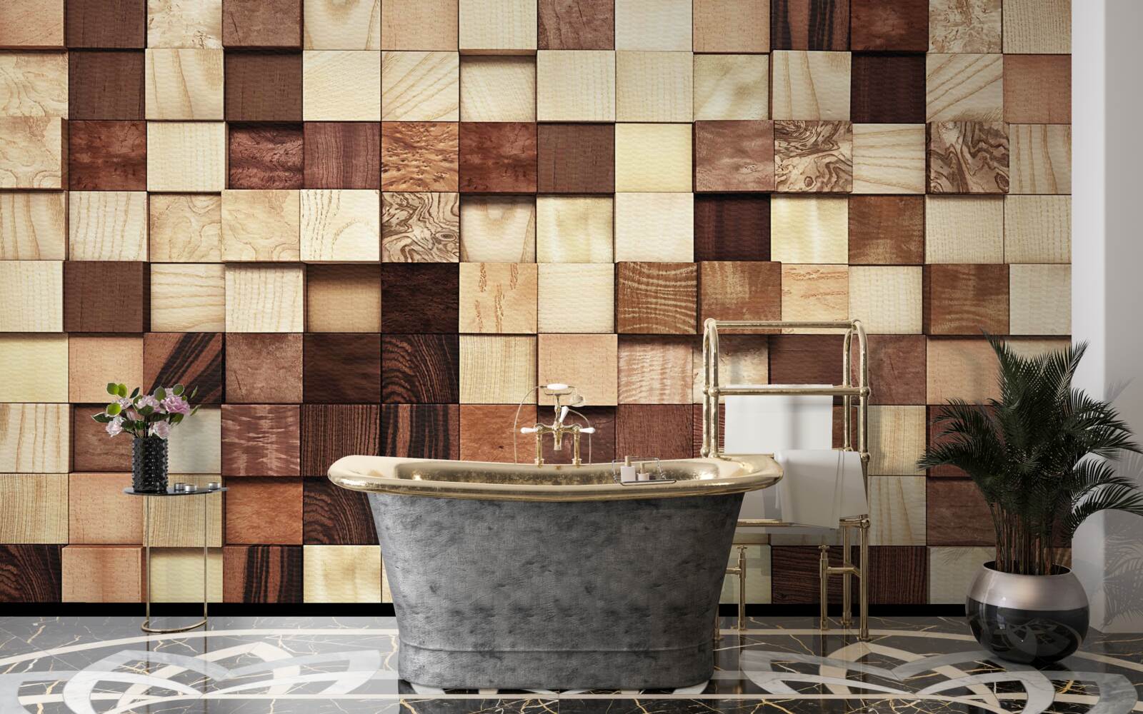 Fototapeta małe kwadraty w różnych kolorach