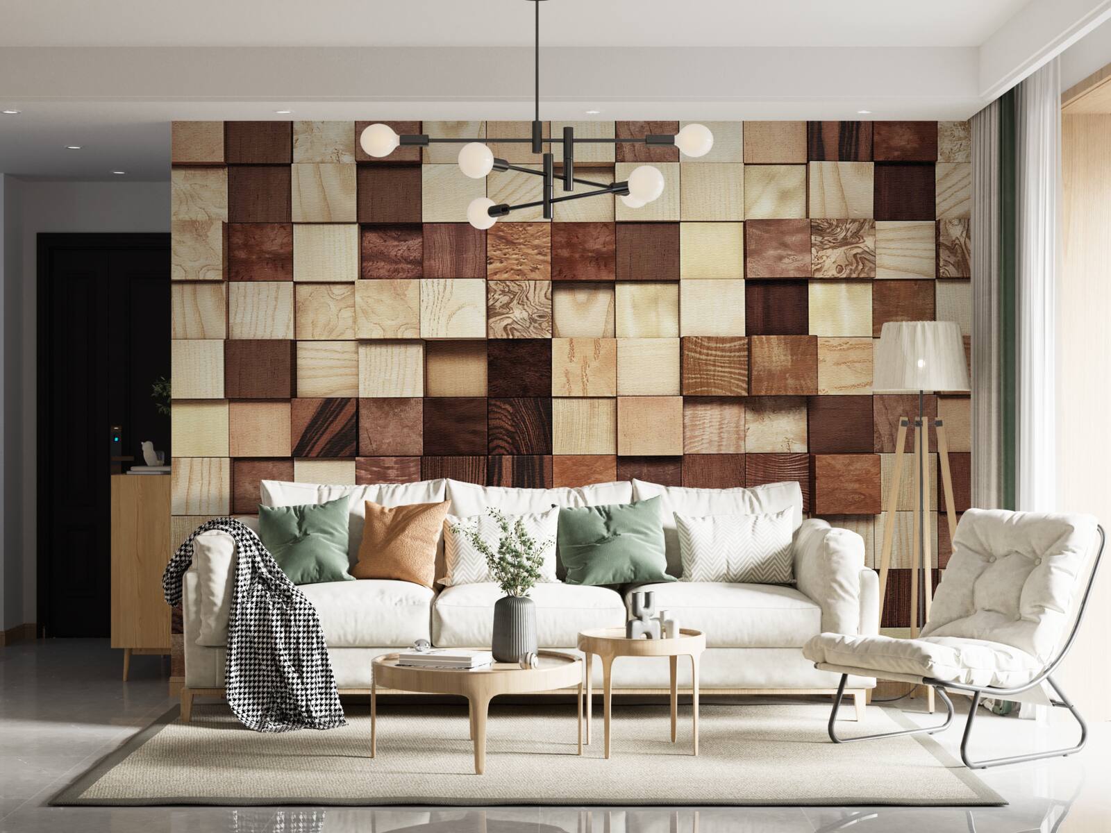 Fototapeta małe kwadraty w różnych kolorach