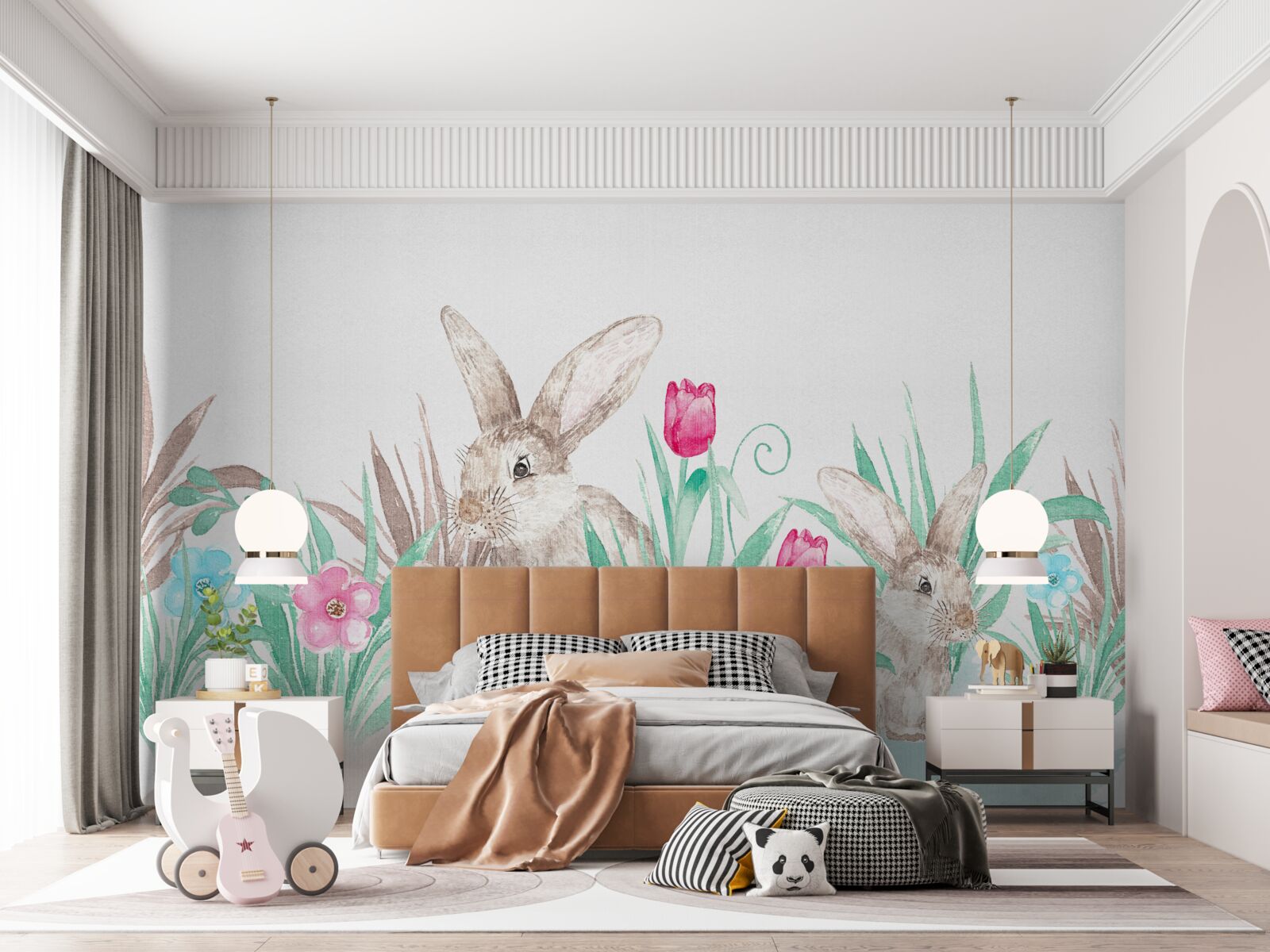 Fototapeta zająca rodzina