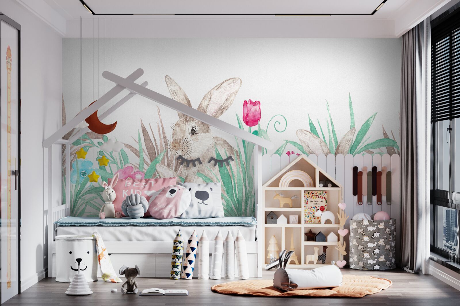 Fototapeta zająca rodzina