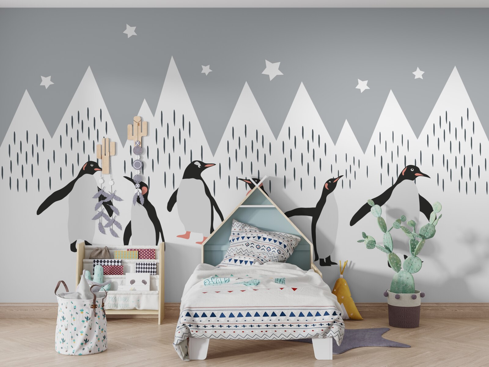 Fototapeta pingwiny idą na spacer