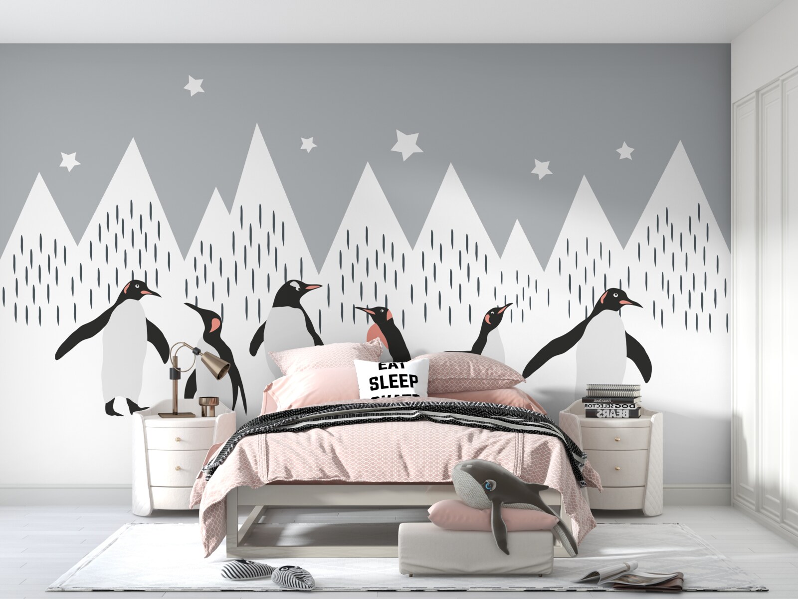 Fototapeta pingwiny idą na spacer