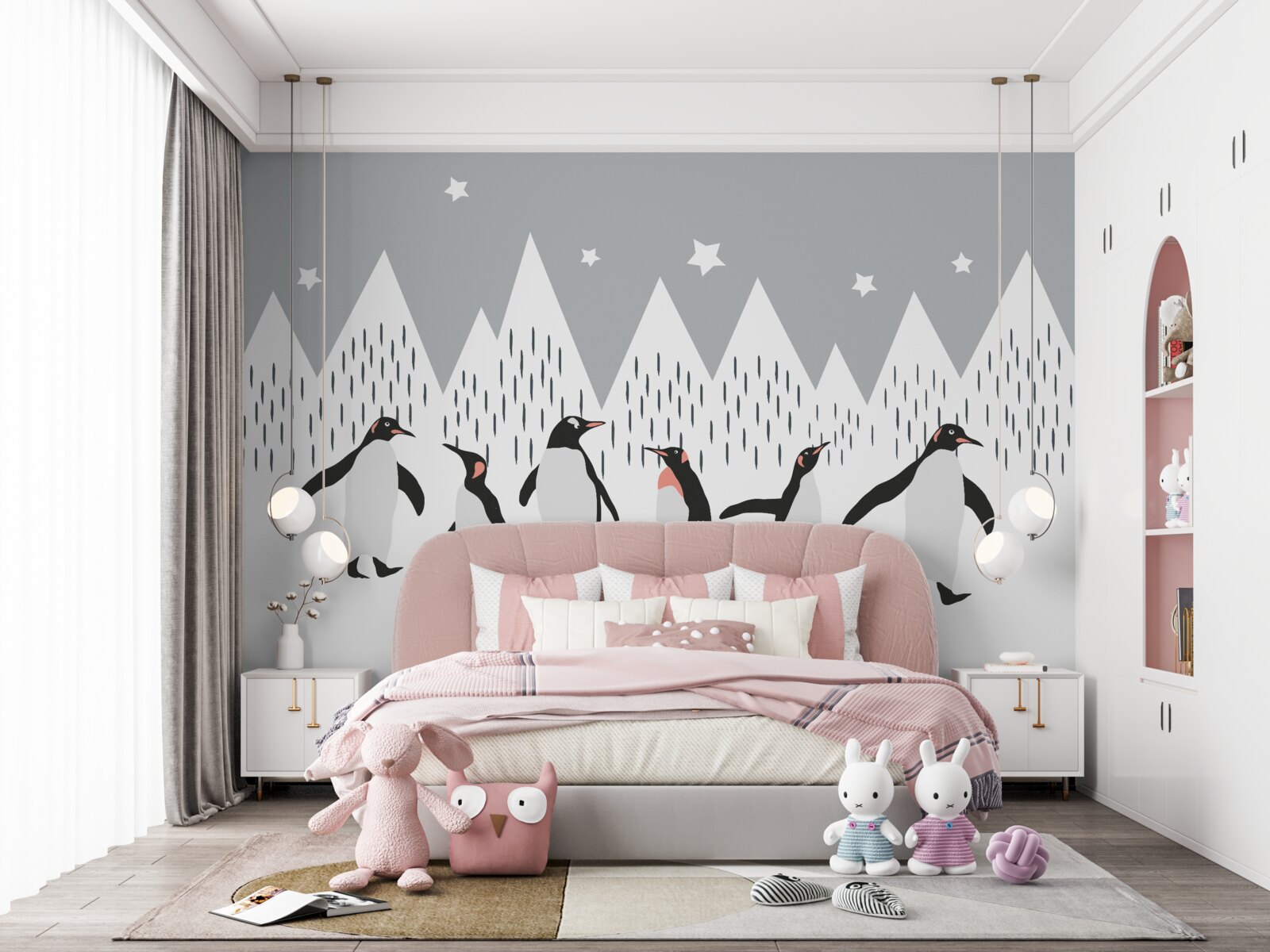 Fototapeta pingwiny idą na spacer