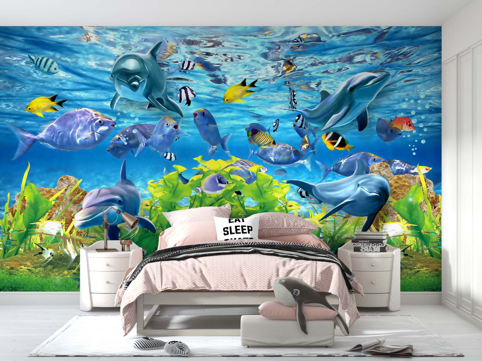 Fototapeta tętniący życiem podwodny świat