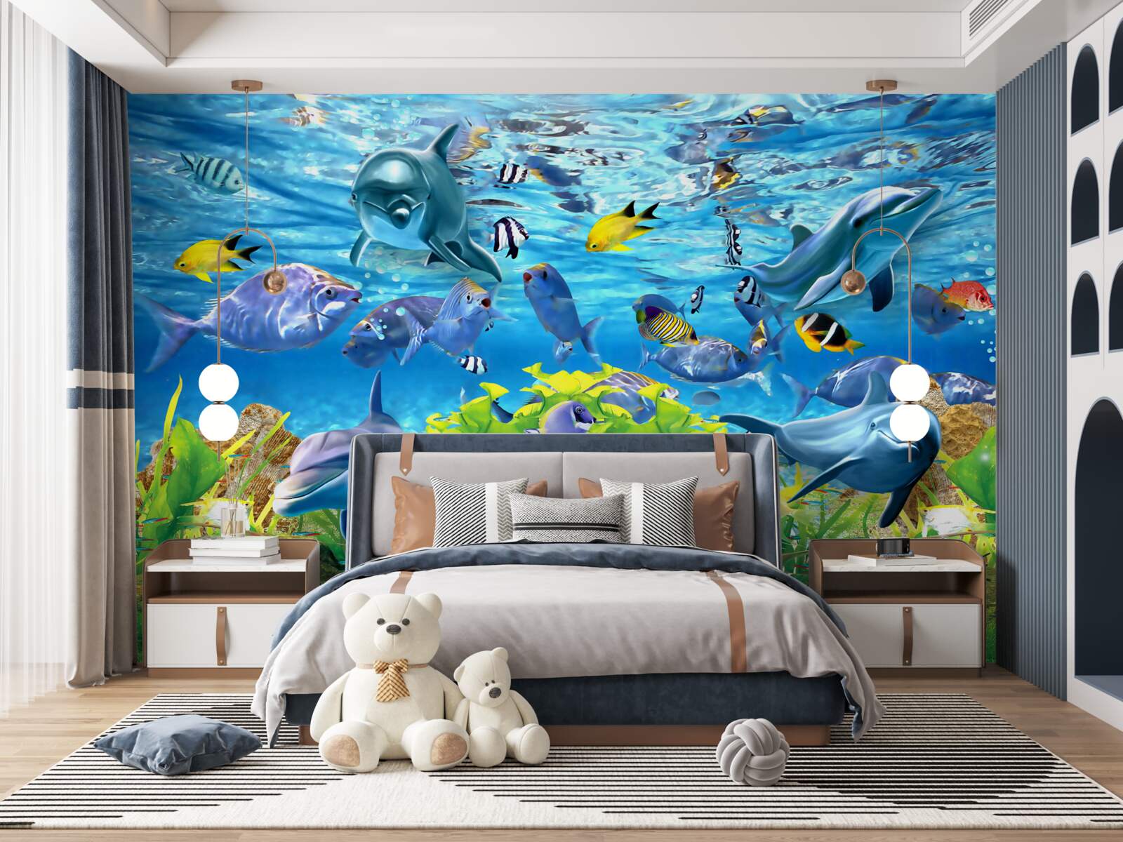 Fototapeta tętniący życiem podwodny świat