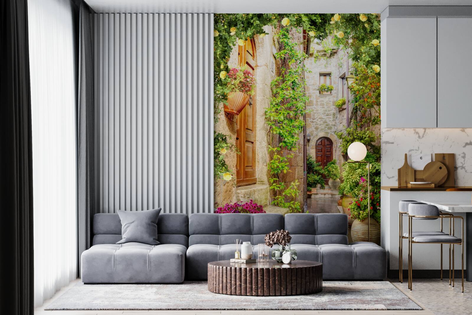 Fototapeta wąska ulica miasta