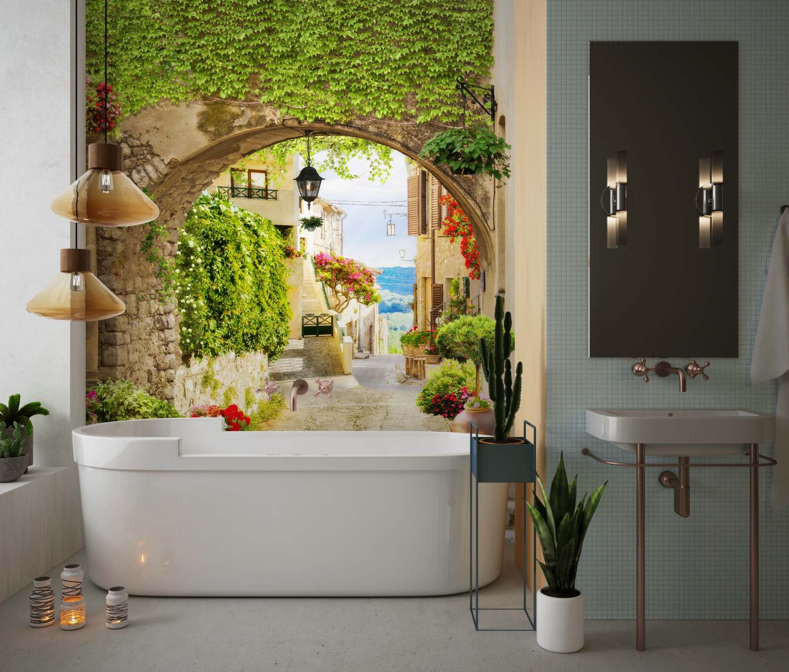 Fototapeta ścieżka od alei do morza