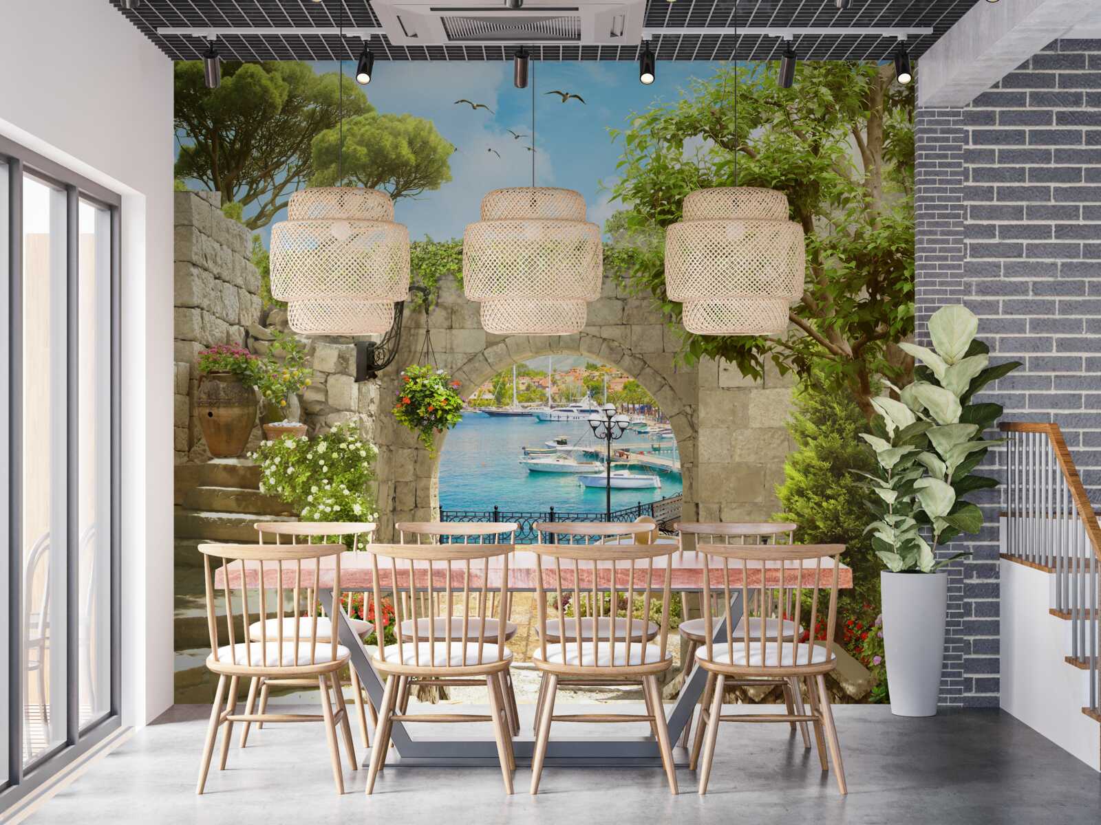 Fototapeta droga z widokiem na morze