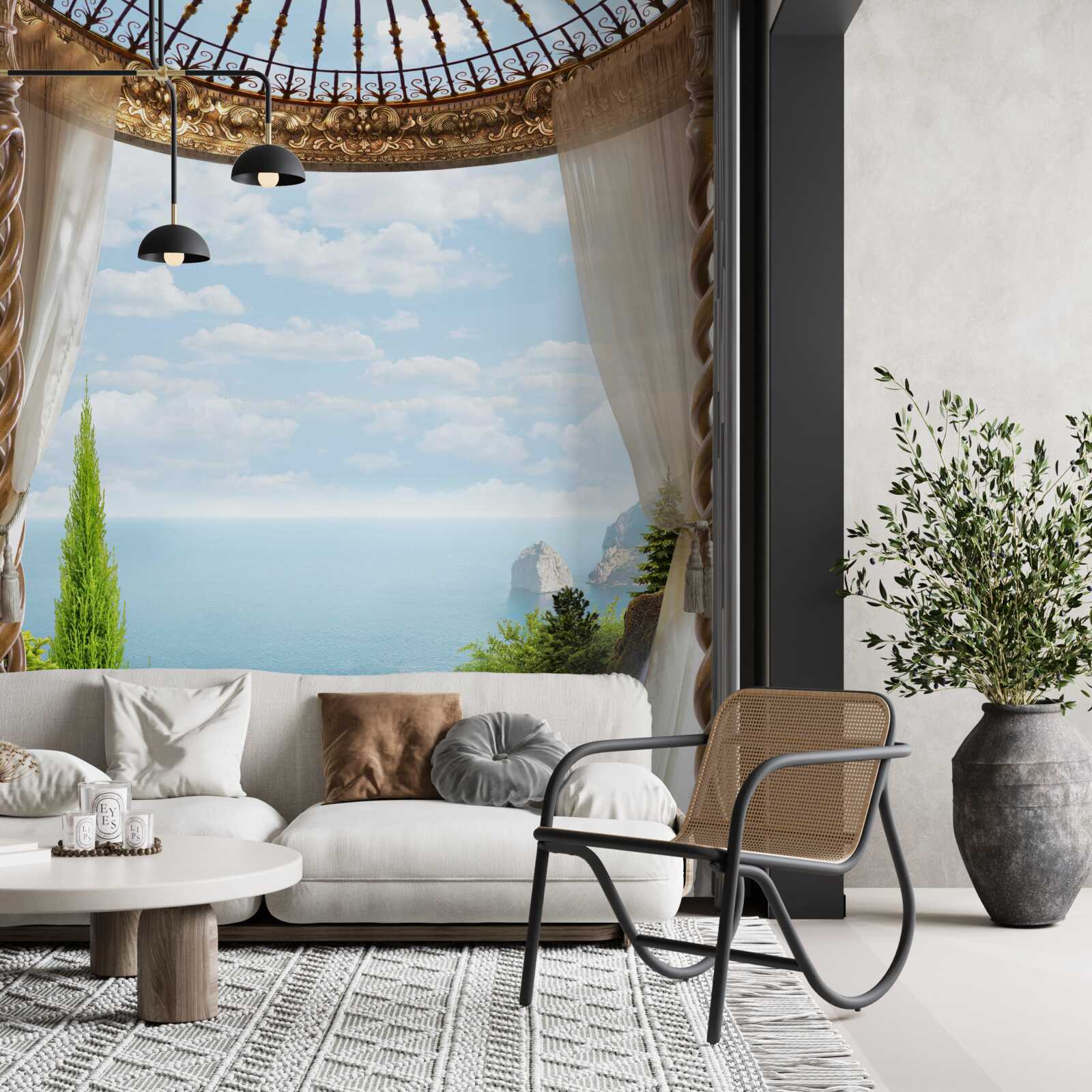 Fototapeta balkon ze wspaniałym widokiem