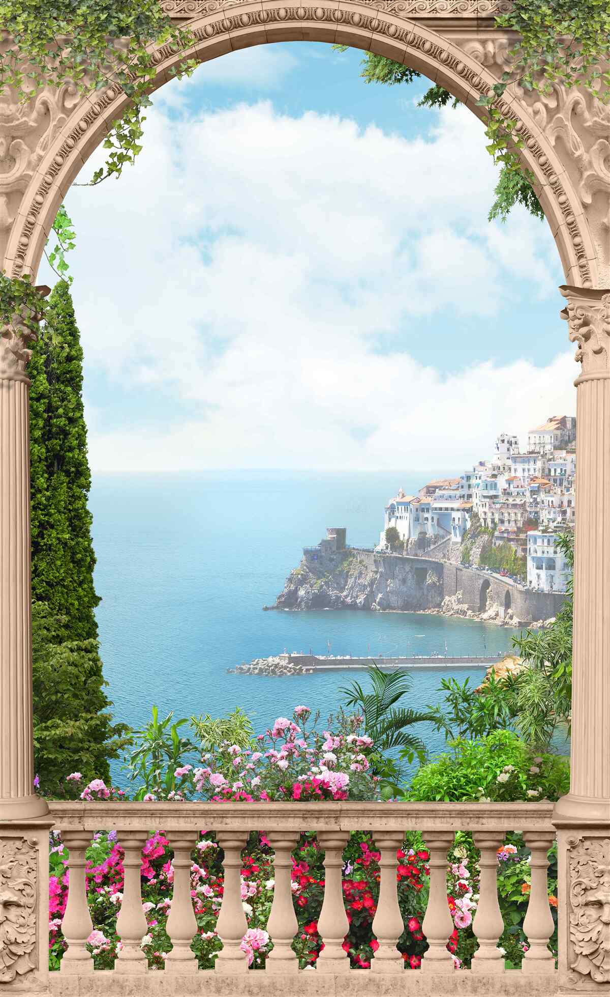 Fototapeta krajobraz zatoki we włoszech