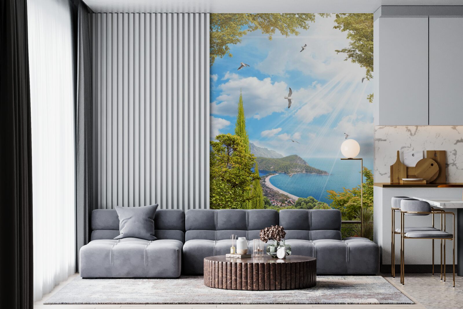 Fototapeta widok na okolicę z balkonu