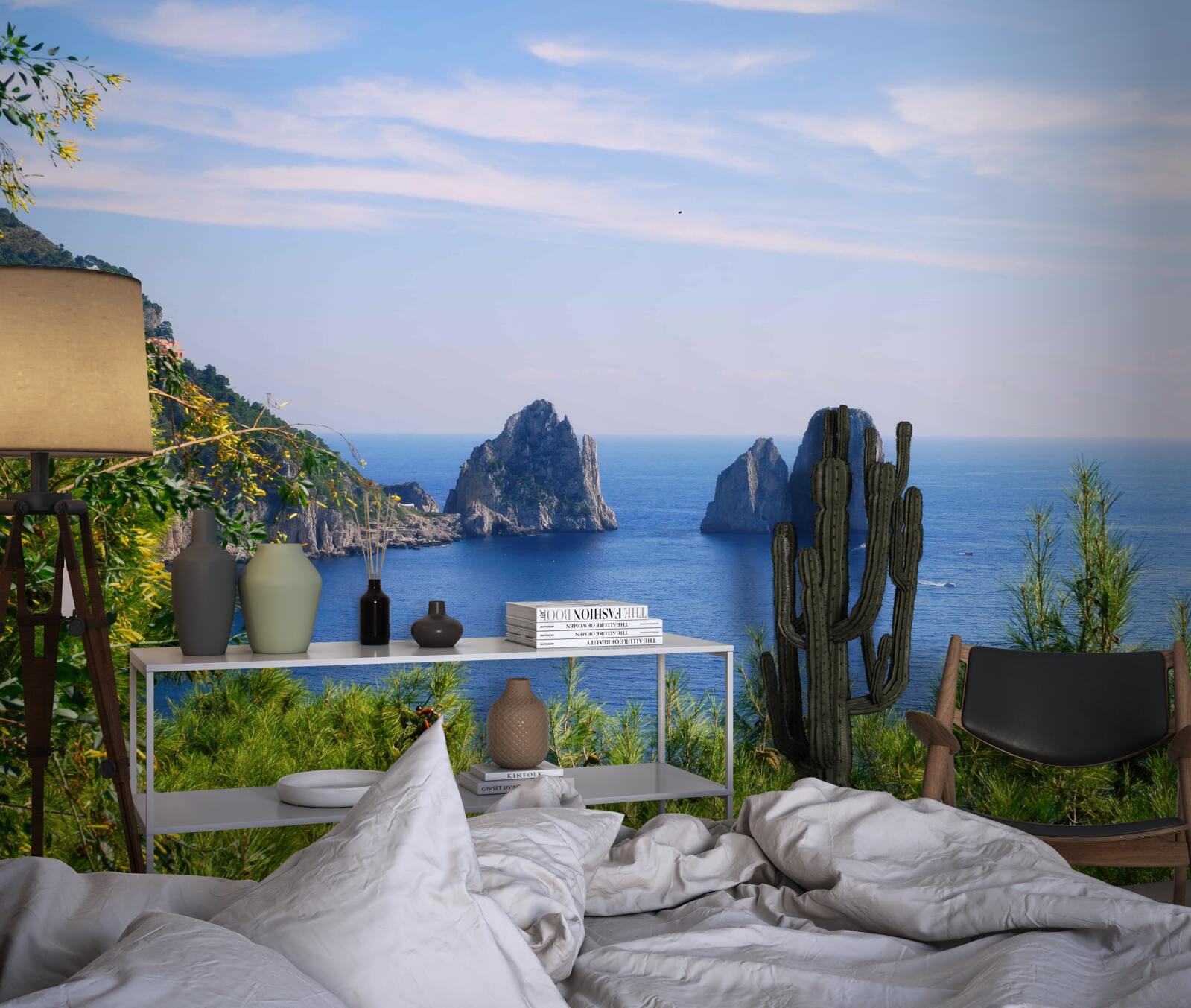 Fototapeta panorama oceanu i klifów