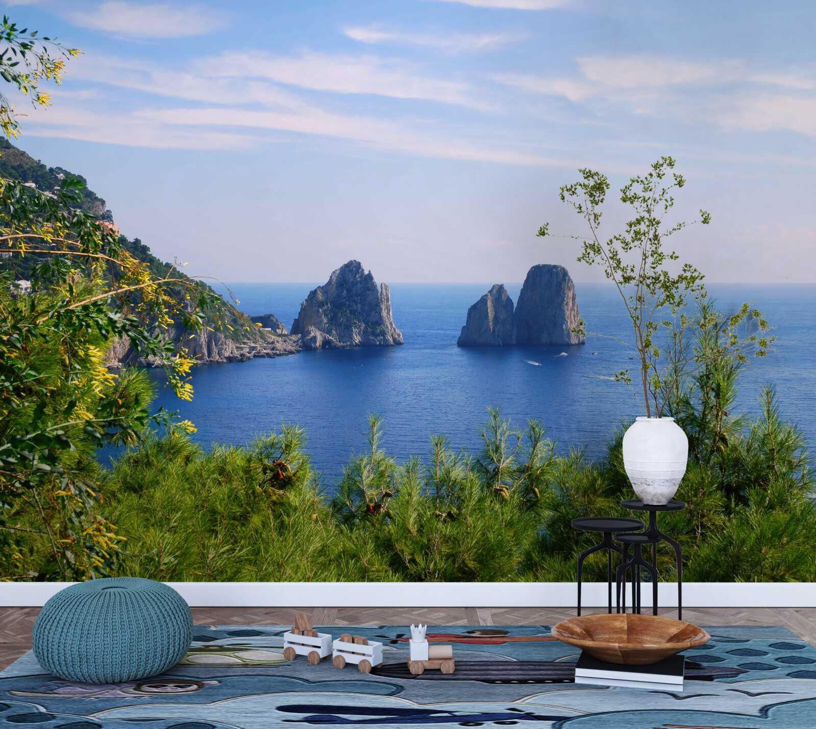 Fototapeta panorama oceanu i klifów