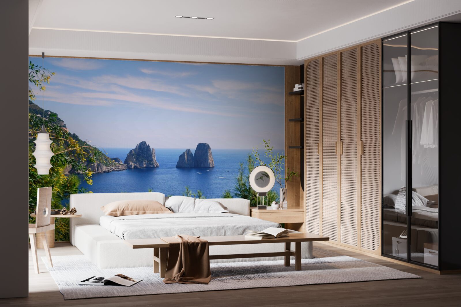 Fototapeta panorama oceanu i klifów