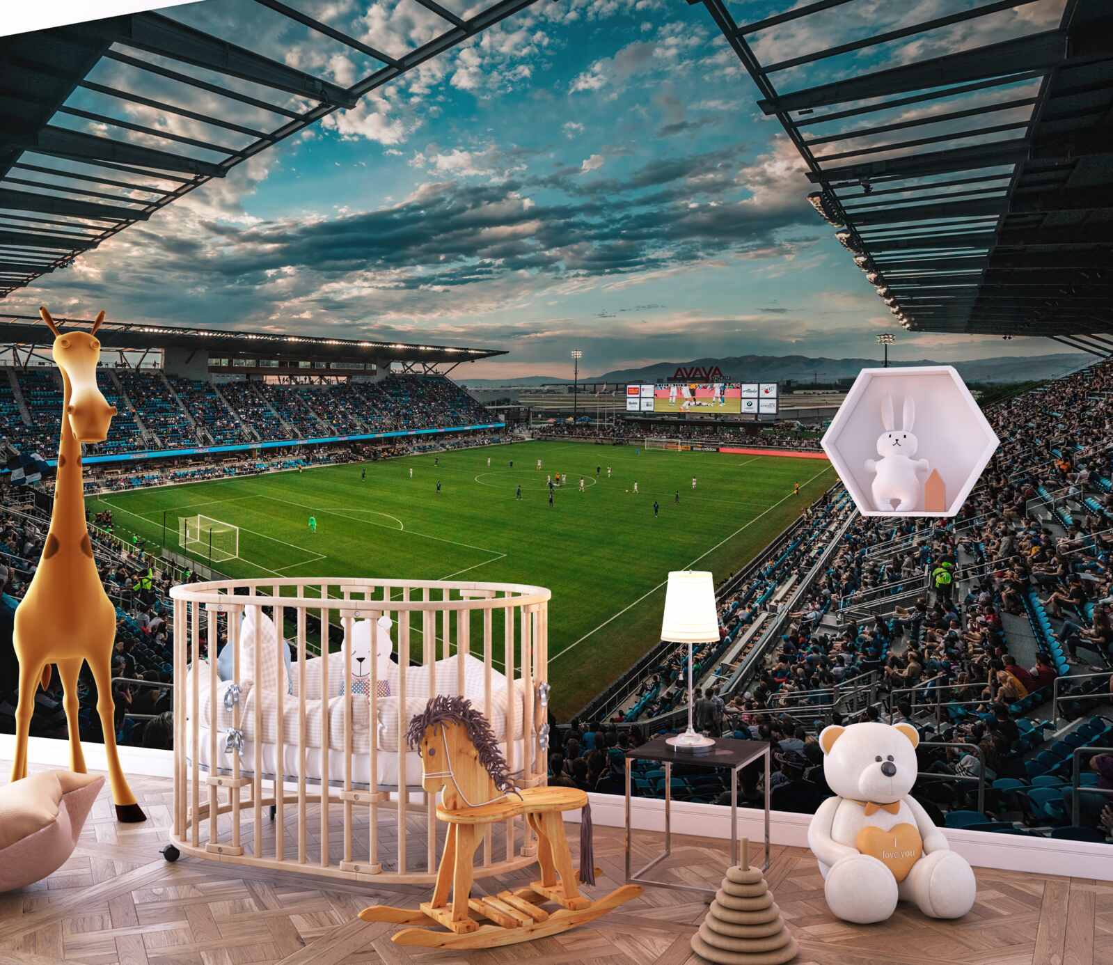 Fototapeta mecz na arenie piłkarskiej