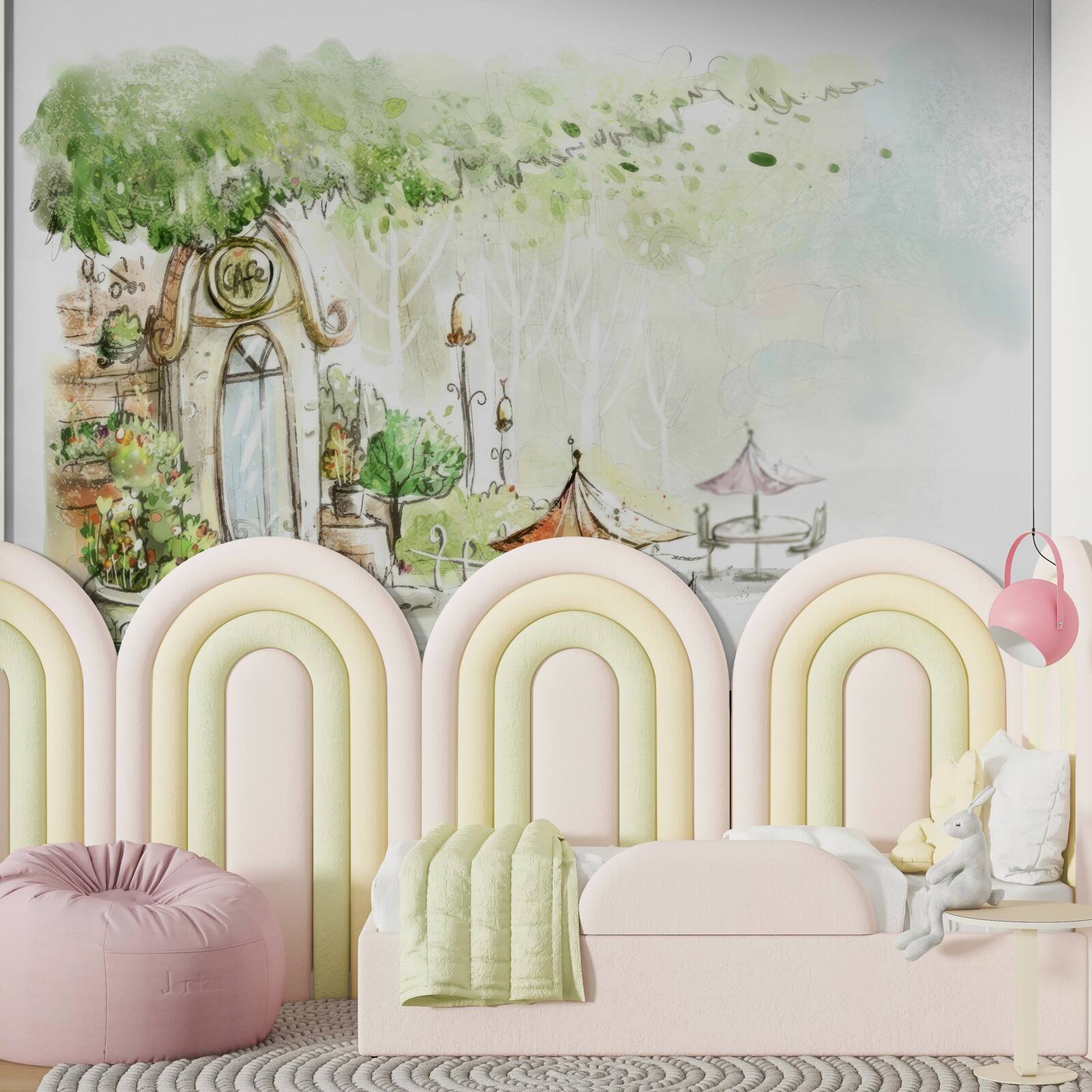 Fototapeta dziedziniec widoczny na zdjęciu