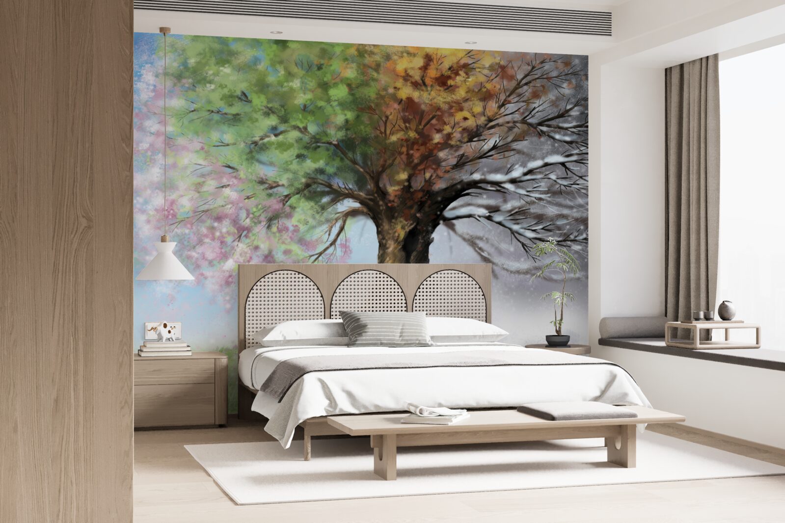 Fototapeta drzewo przedstawia wszystkie cztery pory roku