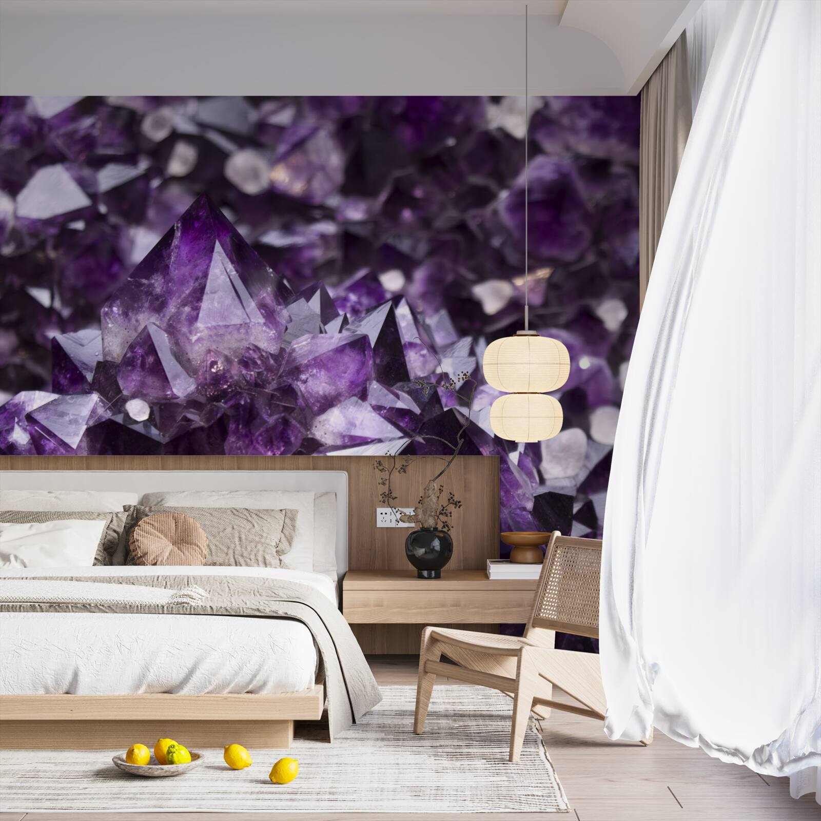 Fototapeta fioletowe kryształy