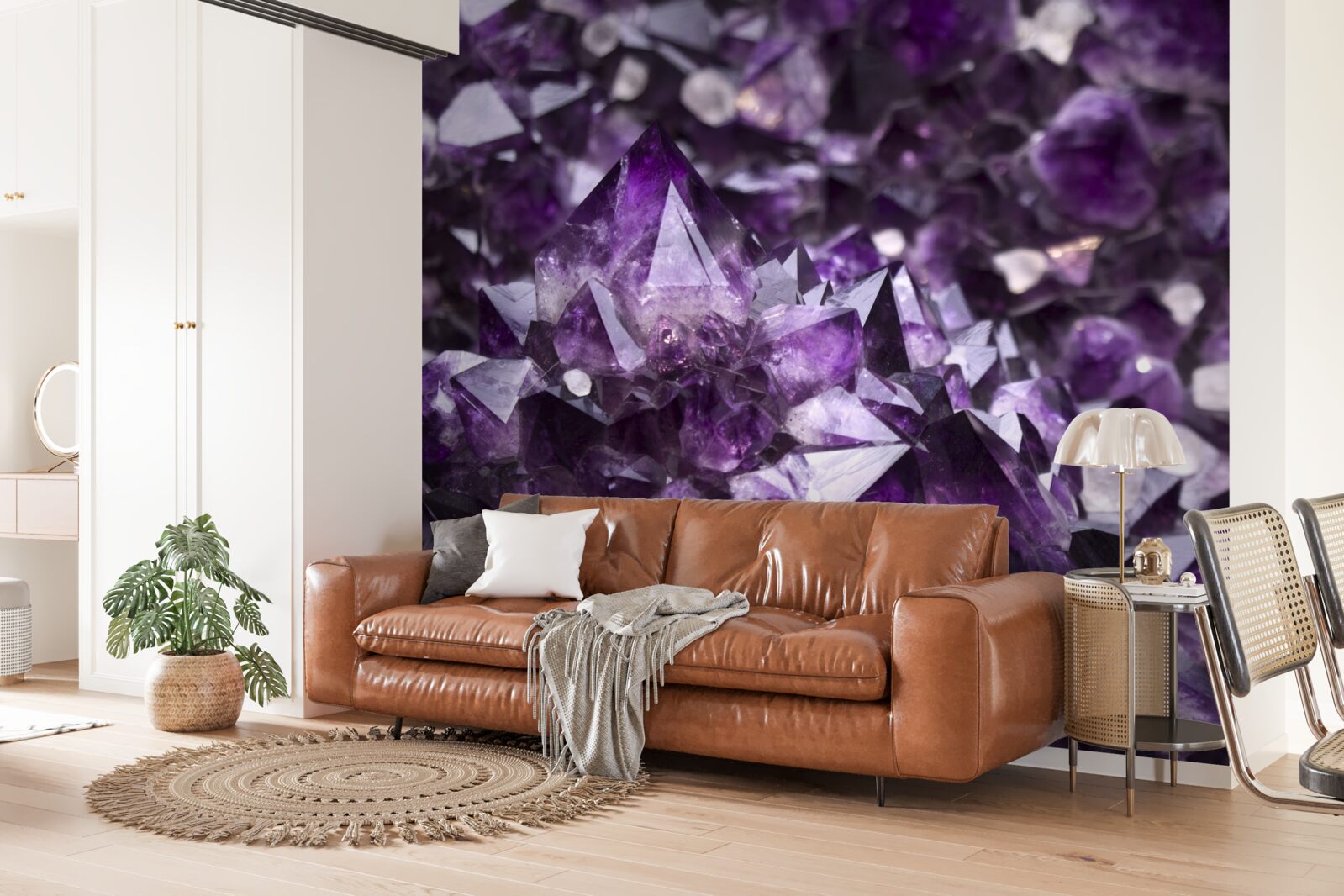 Fototapeta fioletowe kryształy
