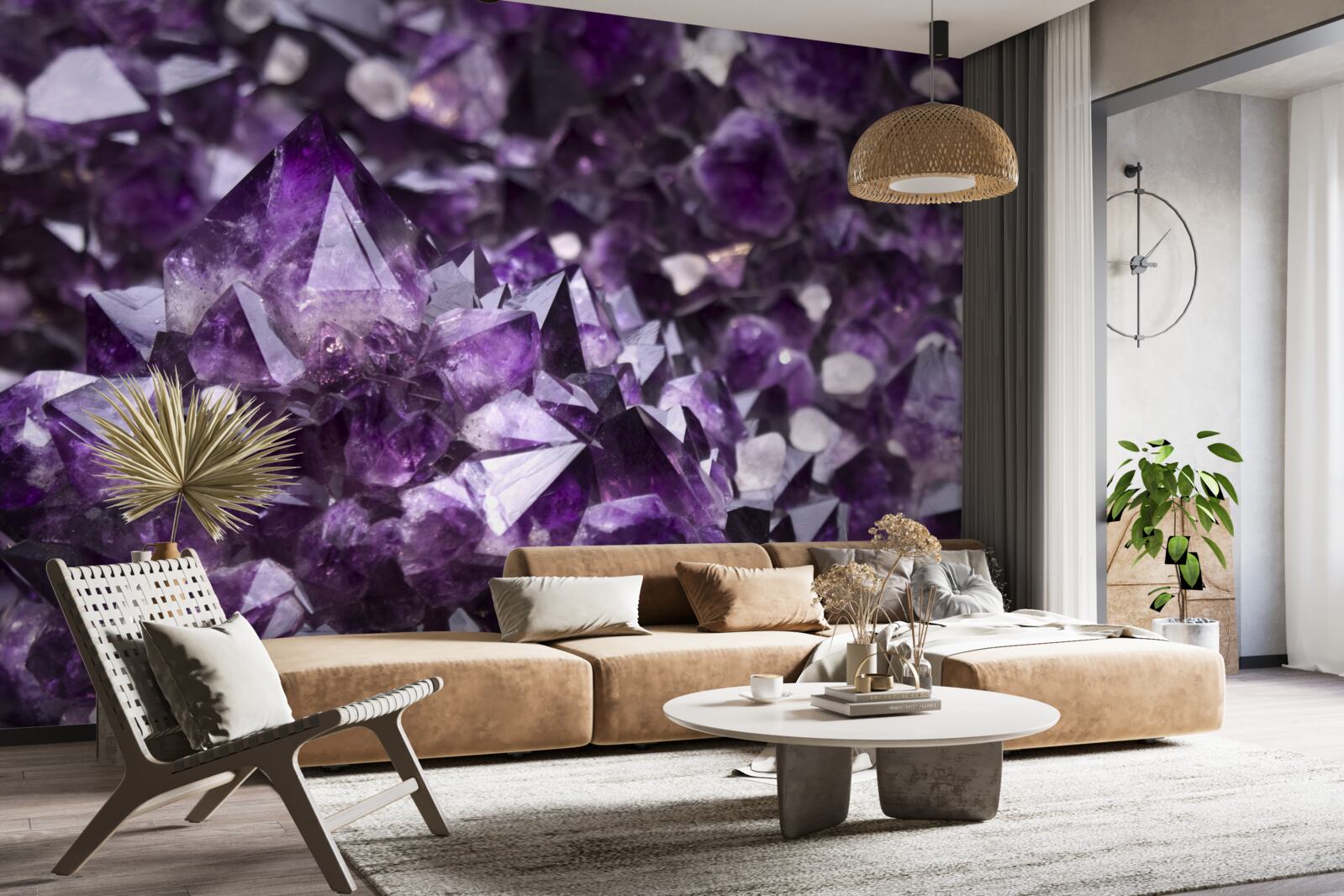 Fototapeta fioletowe kryształy
