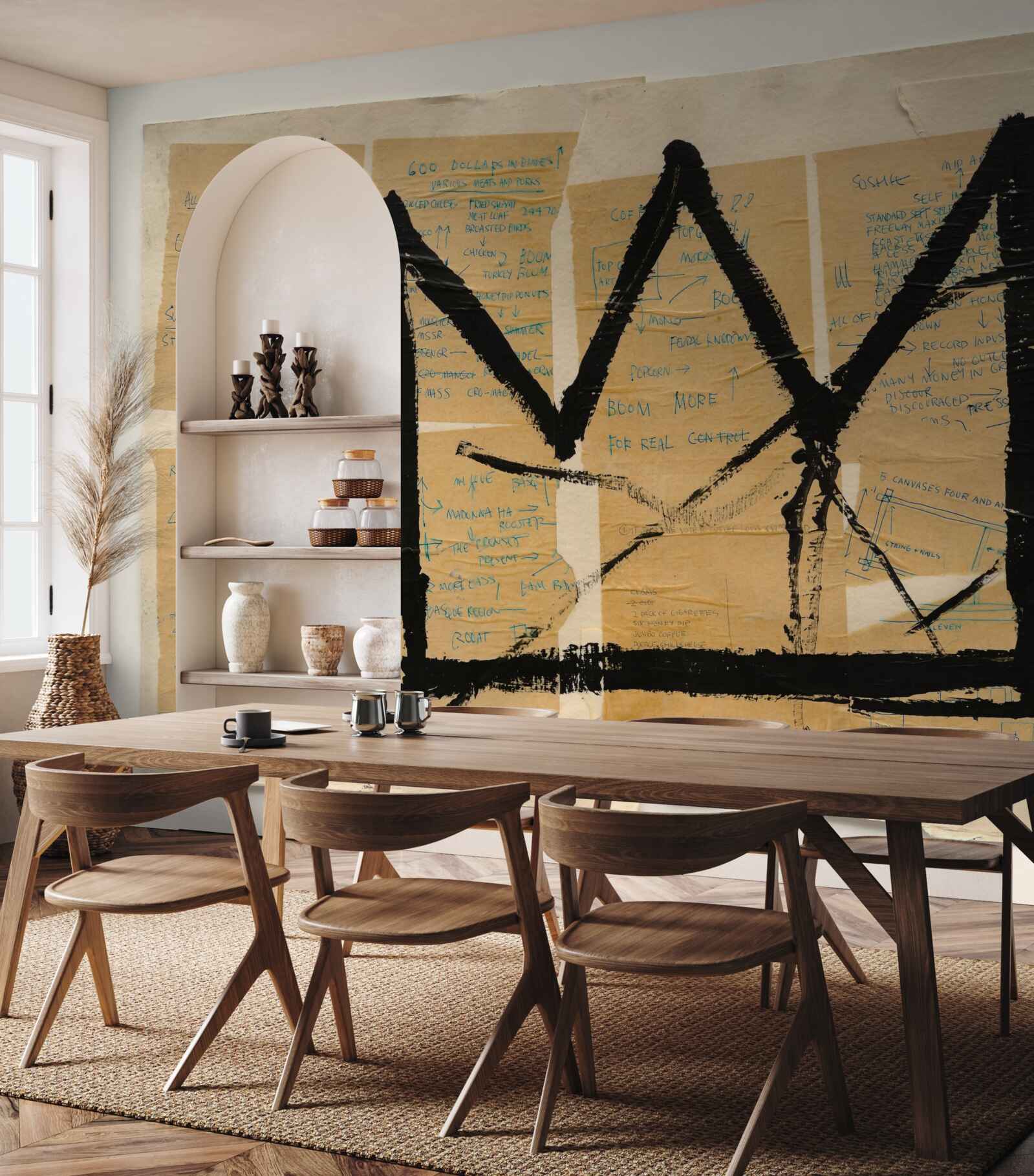 Fototapeta czarna korona przedstawiona na banknotach