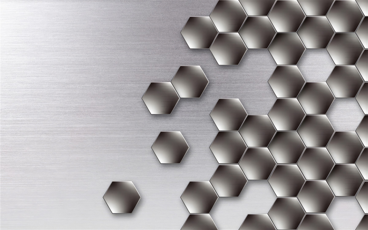 Fototapeta małe czarne sześciokąty