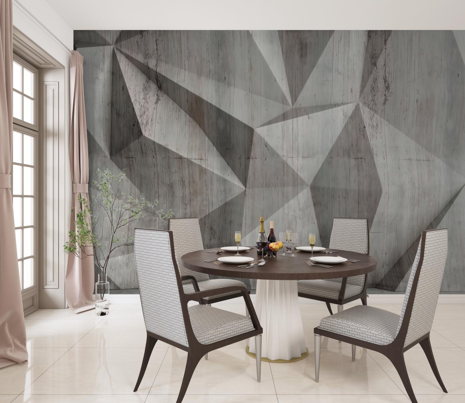 Fototapeta powierzchnia o wypukłych kształtach geometrycznych