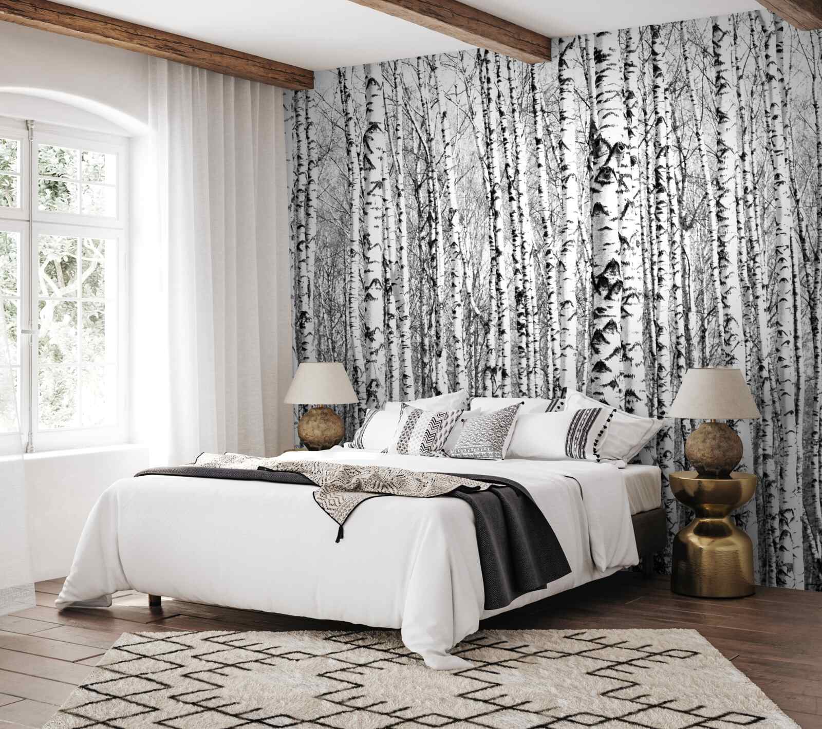 Fototapeta wiele brzoz