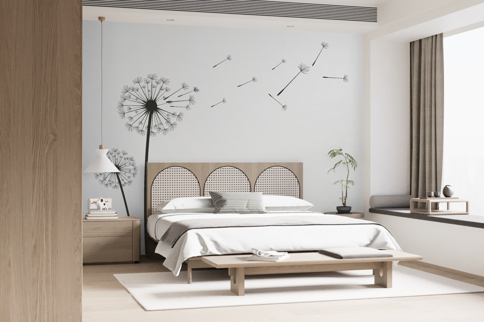 Fototapeta opadłe mlecze odlatują